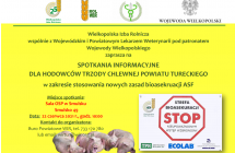 PLAKAT SZKOLENIE ASF - TUREK