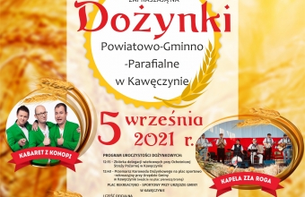 plakat dozynki kaweczyn 2021