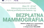 Informacja bezplatna mammografia