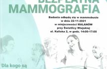 Informacja o bezplatnych badaniach mammograficznych