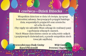 Zyczenia - Dzien dziecka