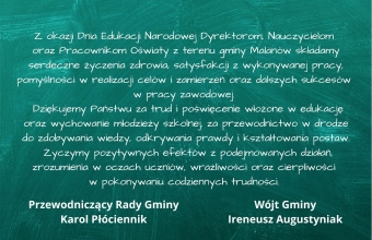 Zyczenia z okazji Dnia Edukacji Narodowej