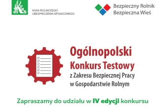 plakat konkurs bezpieczny rolnik bezpieczna wies