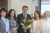 dyrektorzy szkol z wojtem podczas sesji