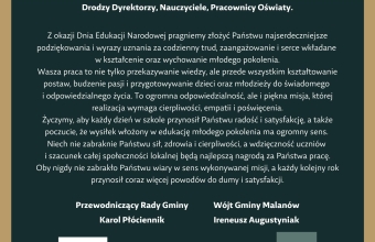 Zyczenia na Dzien Edukacji