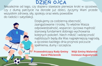 Grafika z okazji dnia ojca z zyczeniami